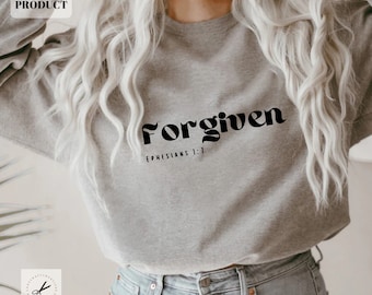 Forgiven svg, Christian svg, religious svg, faith svg, Jesus svg, bible Quotes shirt gift svg, png, Cricut cut file.
