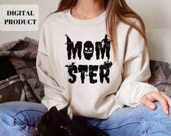 Momster svg, Momster halloween | Cricut Layered SVG and PNG| Commercial Use