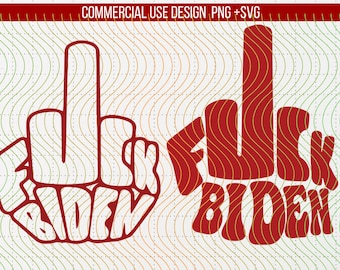F*ck Biden, Joder Biden svg, Dedo Medio svg, Divertido Anti Joe Biden svg / Plantilla de calcomanía / Cricut