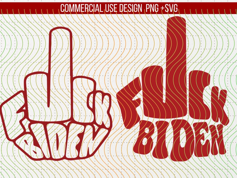 F*ck Biden, Fuck Biden svg, Middle Finger svg, Funny Anti Joe Biden svg | Decal template | Cricut 