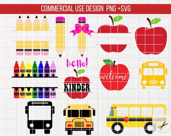 Paquete SVG de profesor de Apple, paquete SVG de monograma de profesor / Cricut SVG