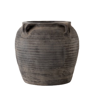 Beautiful Vintage Black Grey Clay Pot, Vintage Pottery, Vintage Pot, Clay Pottery, Antique Black Clay Pot, Antique Pot, Vintage Grey Pot