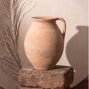 Terracotta Jug, Vintage Style Terracotta Jug, Terracotta Vase, Vintage Style Terracotta Vase