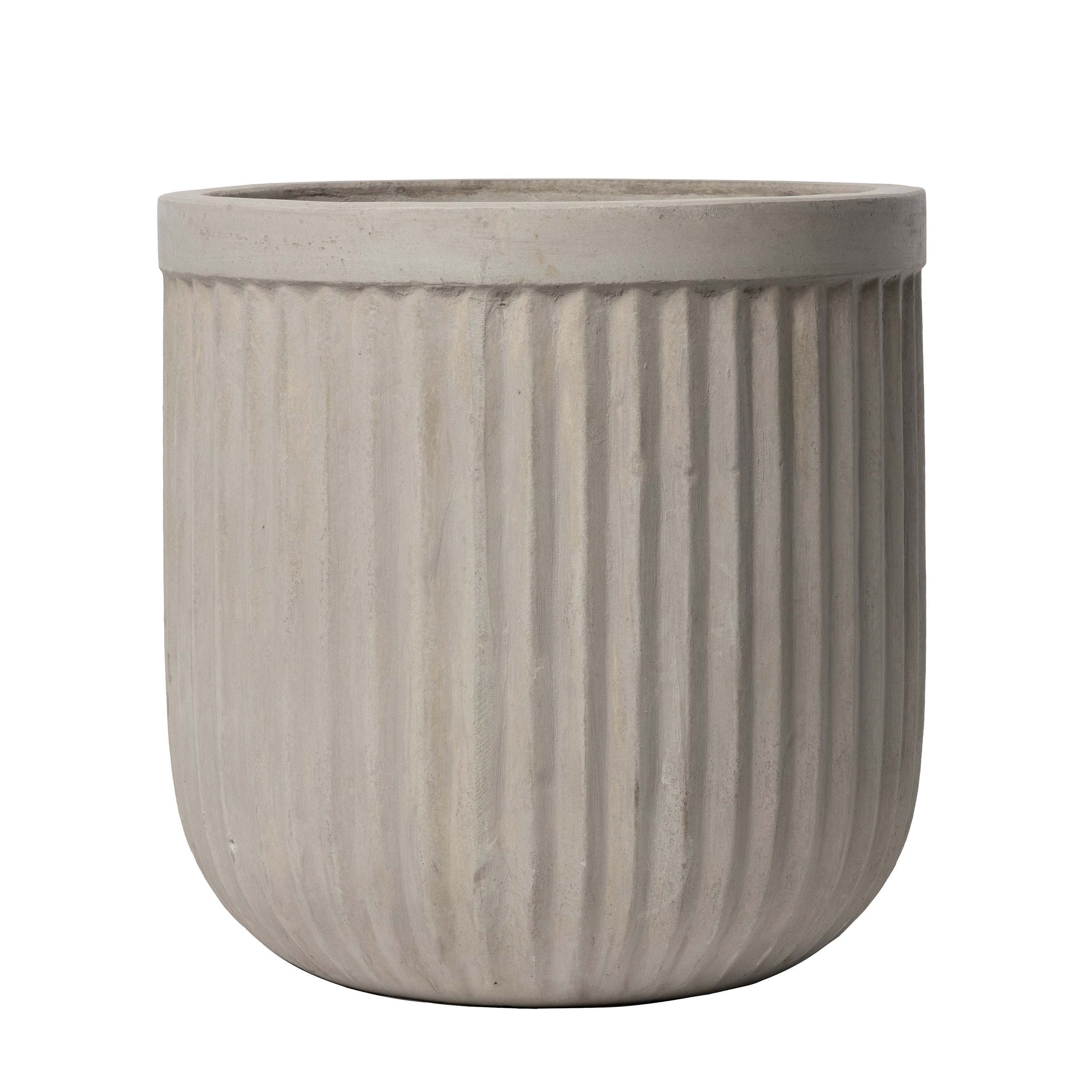 Fluted Concrete Planter Ribbed Planter Tall Planter Pot - Etsy Canada