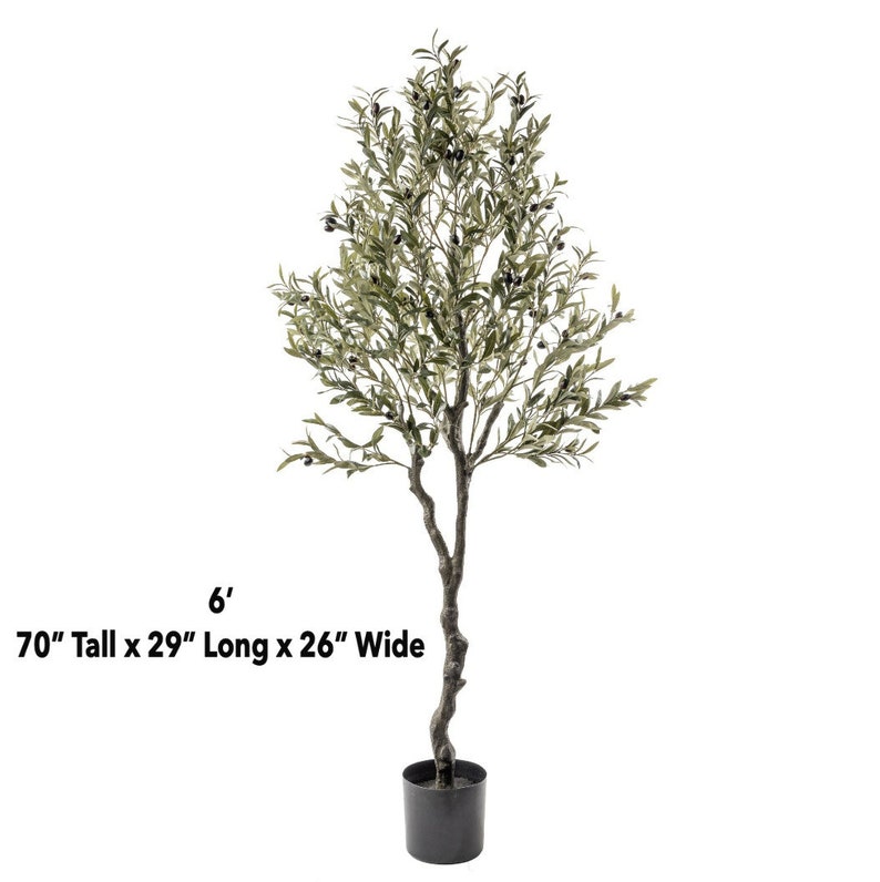 6-8 Faux Olive Tree, Giant Olive Tree, Artificial Olive Tree., Faux Olive Tree, Silk Olive Tree, High End Flora, Giant Olive image 3