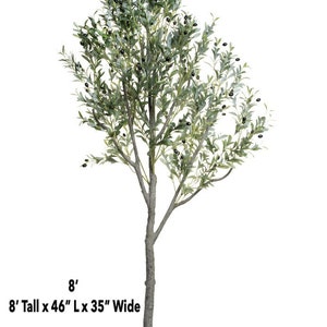 6-8 Faux Olive Tree, Giant Olive Tree, Artificial Olive Tree., Faux Olive Tree, Silk Olive Tree, High End Flora, Giant Olive image 4