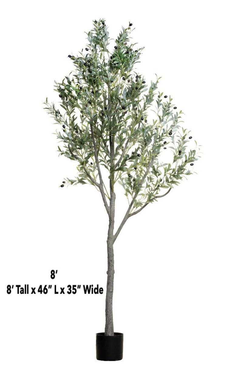 6-8 Faux Olive Tree, Giant Olive Tree, Artificial Olive Tree., Faux Olive Tree, Silk Olive Tree, High End Flora, Giant Olive image 4