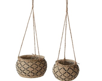 Tia Hanging Baskekt, Hanging Basket, Rattan Hanging Basket, Hanging Planter