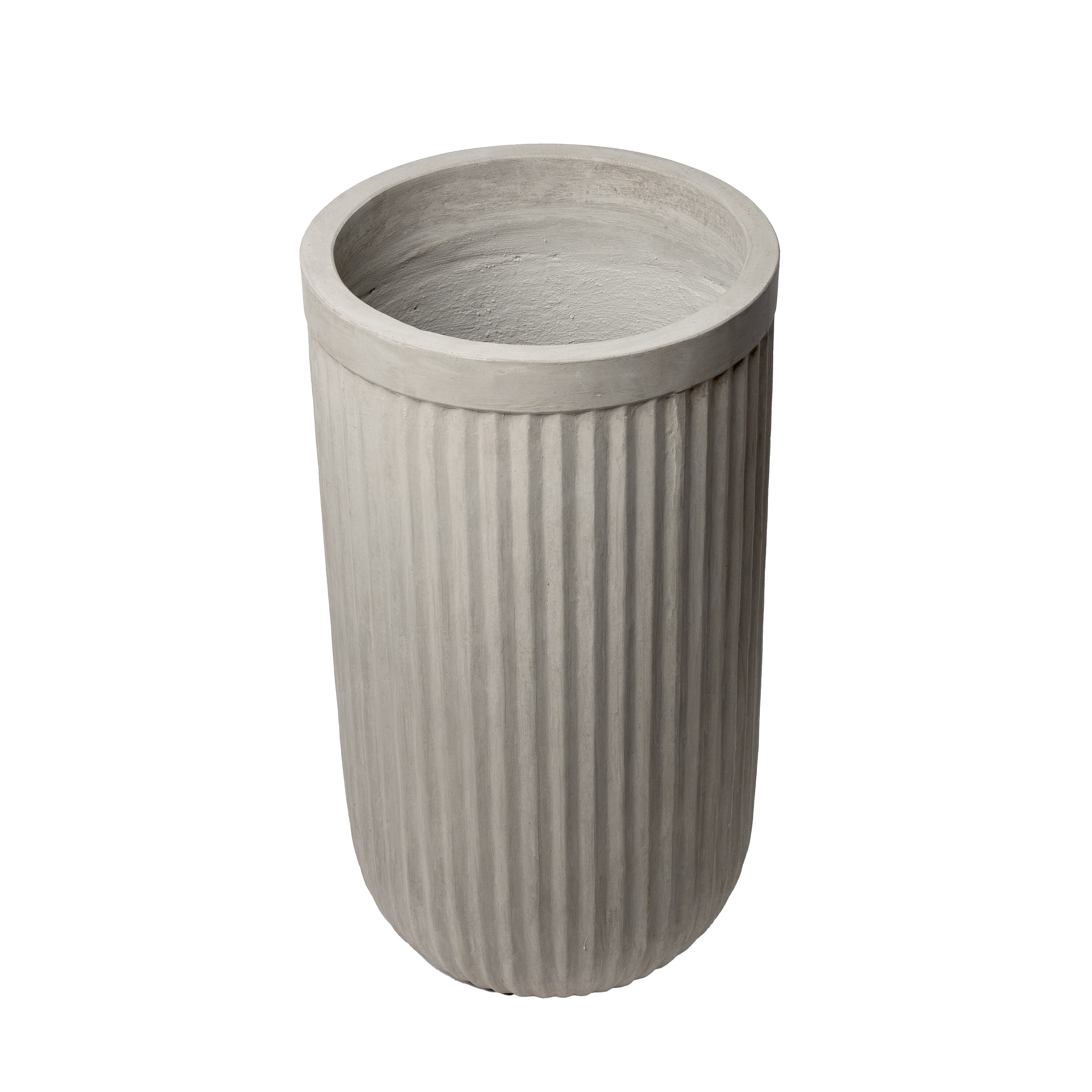 Fluted Concrete Planter Ribbed Planter Tall Planter Pot - Etsy Canada
