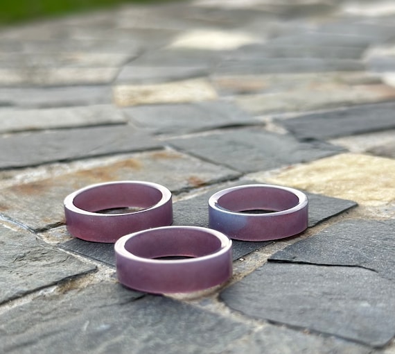 Resin Rings Purple Galaxy