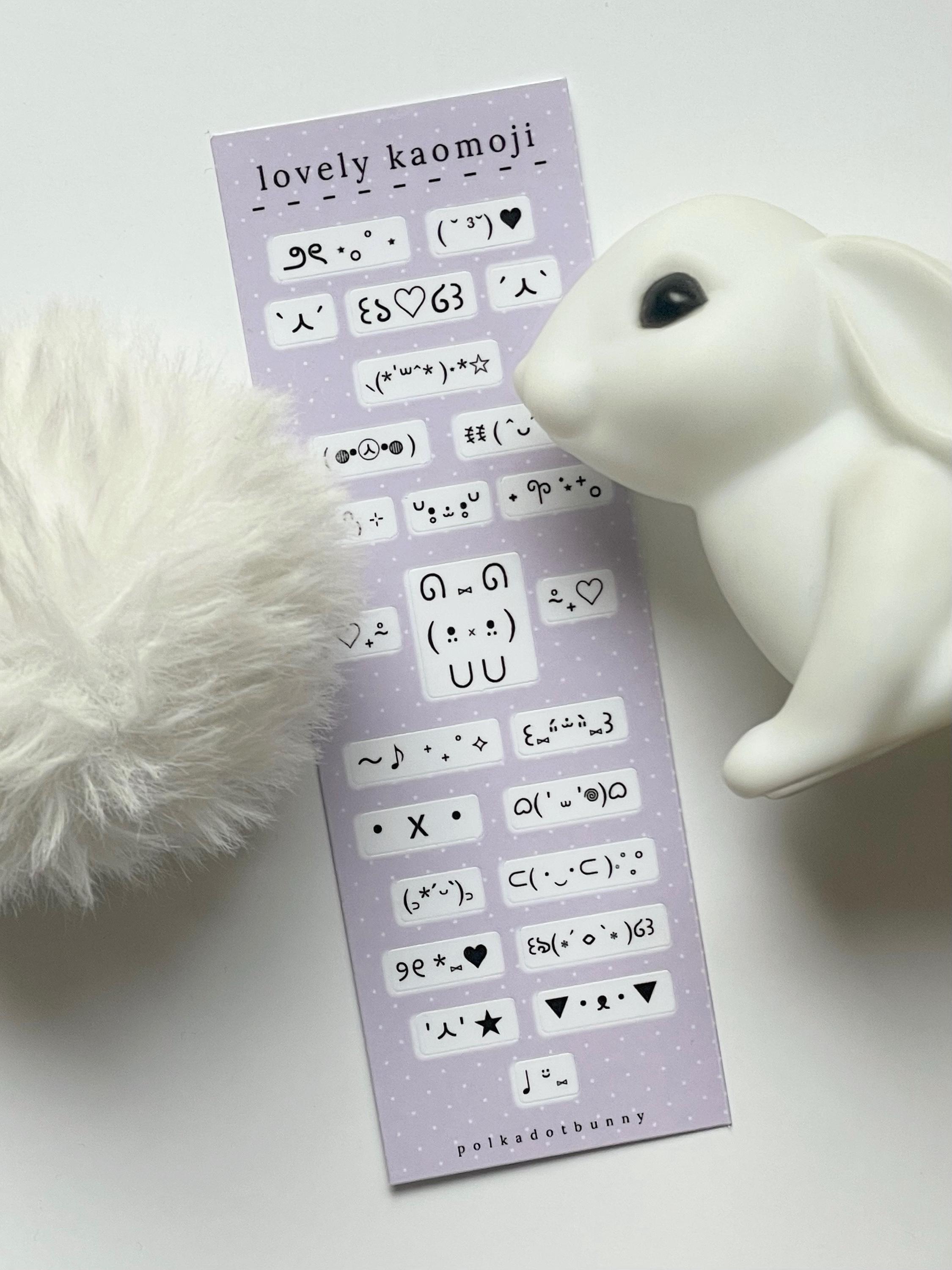 Mse Sticker Lovely Kaomoji Sticker Sheet - Etsy