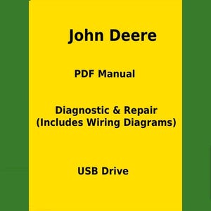 John Deere X590 Tractor (SN. 100001-) Diagnostic and Repair Technical Manual USB