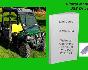 John Deere XUV 825i S4 Gator Technical Operator's & Parts Manual Set READ