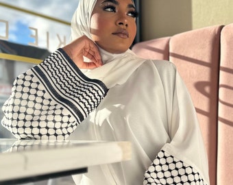 Kuffiyeh Bestickte Abaya