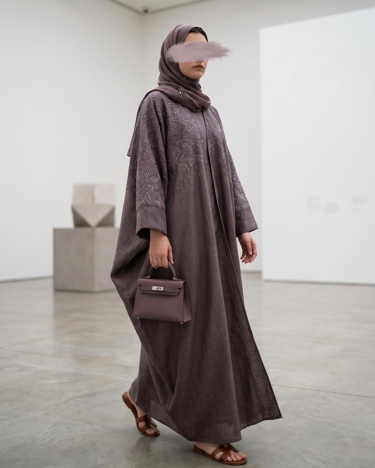 Butterfly Linen Abaya - Etsy