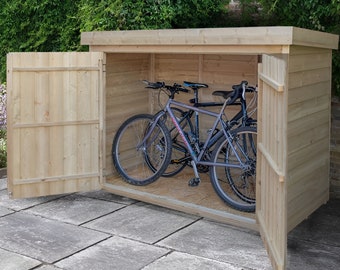 Bike Shed Plans, Lawn Mower, Bin Storage Plan DIY Simple outdoor bike storage PDF