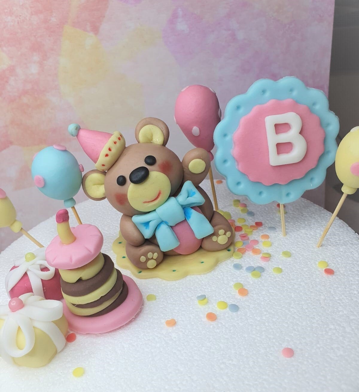 Teddybär aus Fondant für Tortendekoration Ideal zum 1 | Etsy