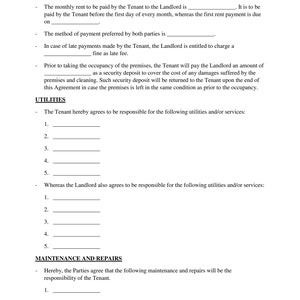 Month-To-Month-Rental-Agreement-Template image 2