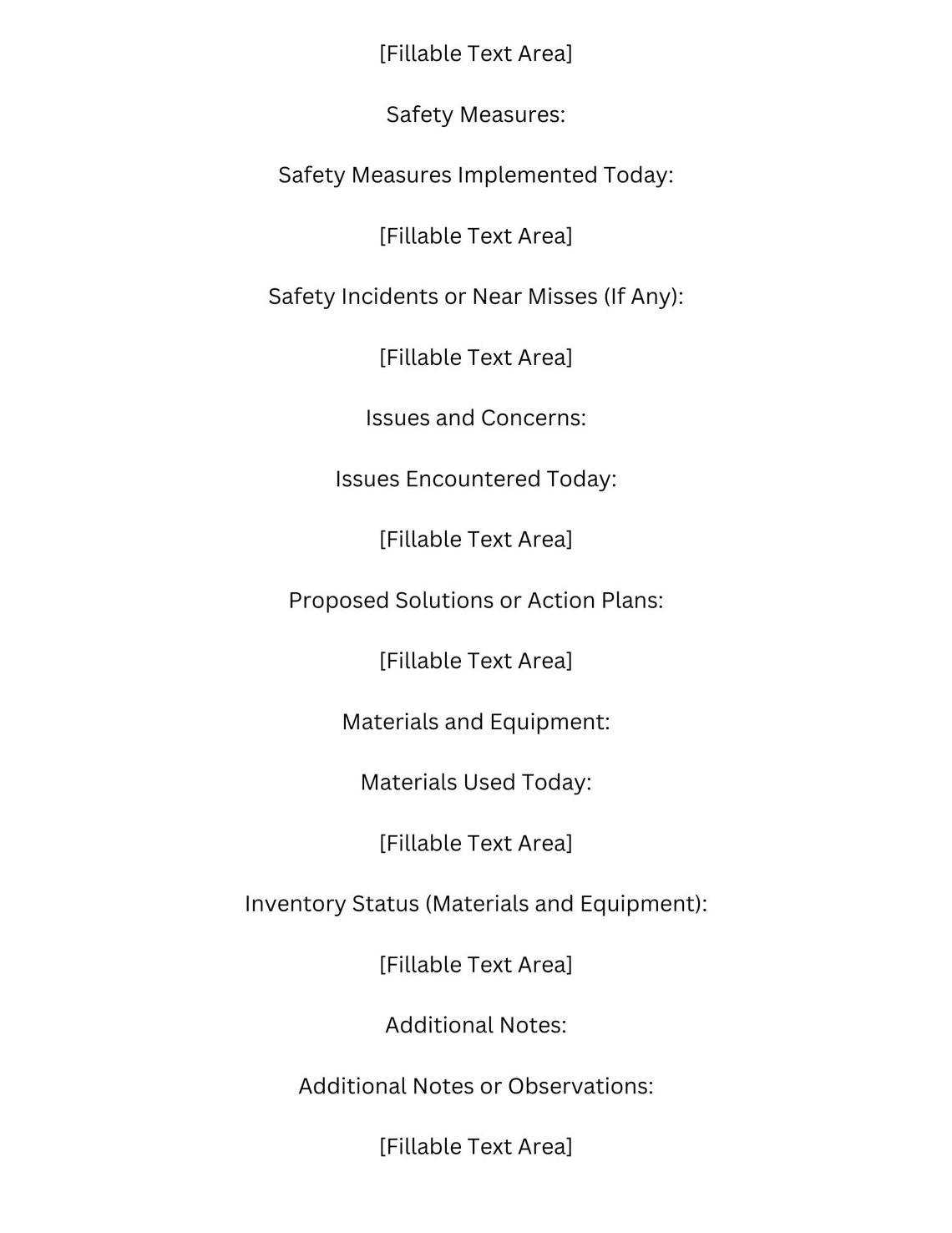 Construction Site Report Template Comprehensive and Fillable Etsy Construction Site Report Template Comprehensive and Fillable Etsy