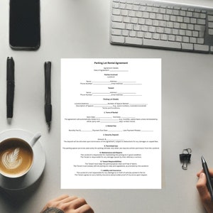 Parking Lot Rental Agreement Template