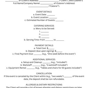 BBQ Caterer Template-Download und bearbeiten