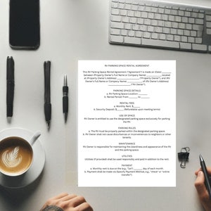 RV Parking Space Rental Agreement Template-Pdf Download