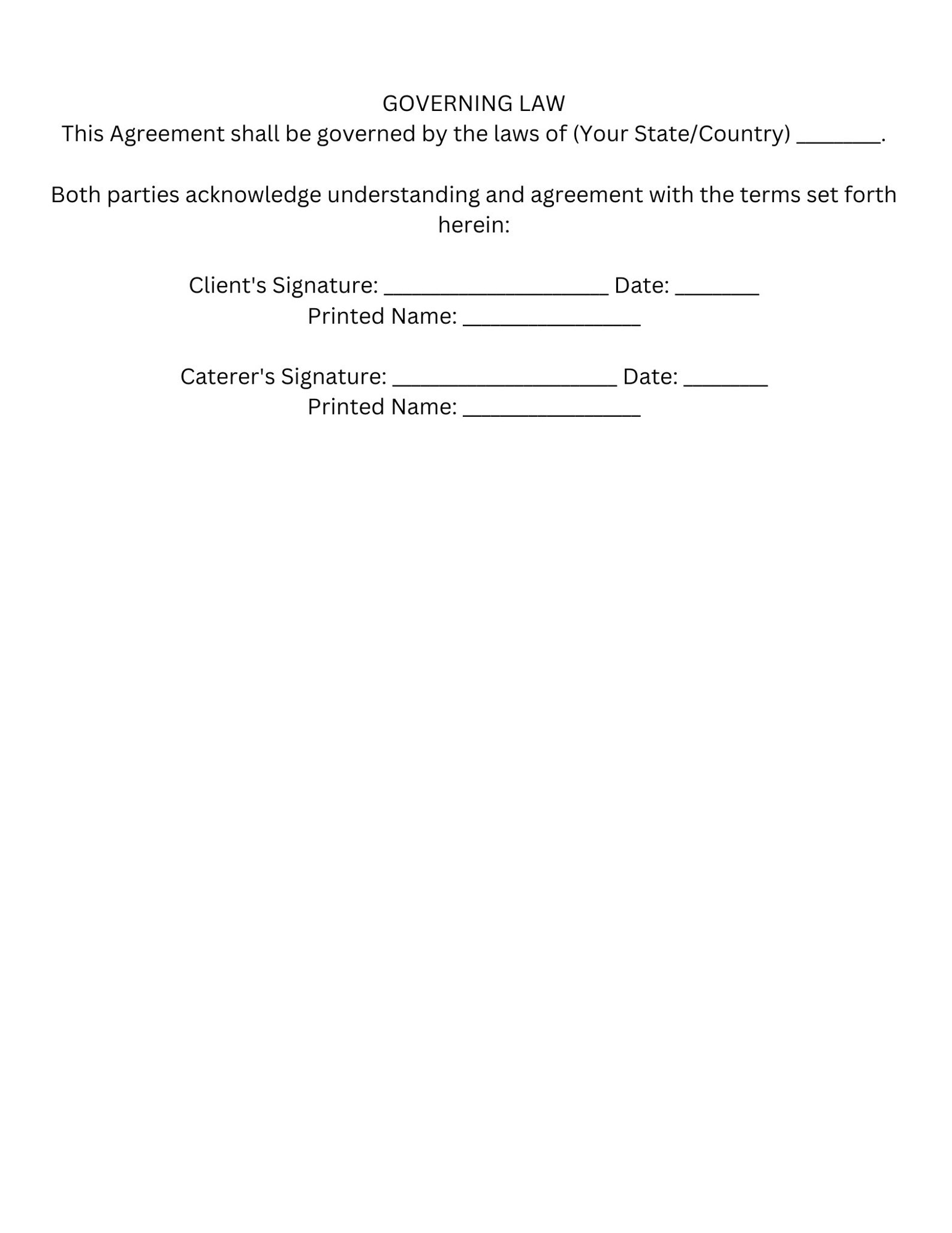 Bbq catering contract template download and edit etsy