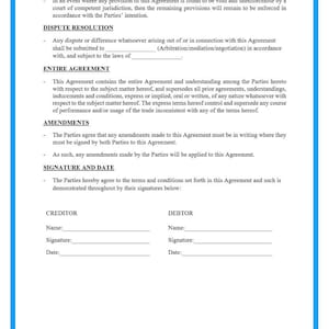 Payment Agreement Template image 2