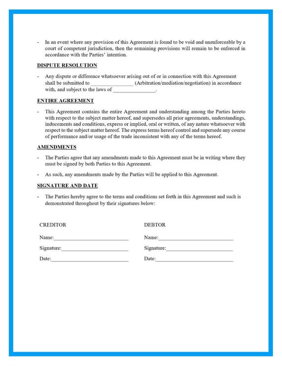Payment Plan Contract Template Uk