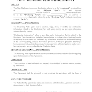 Non-Disclosure-Agreement