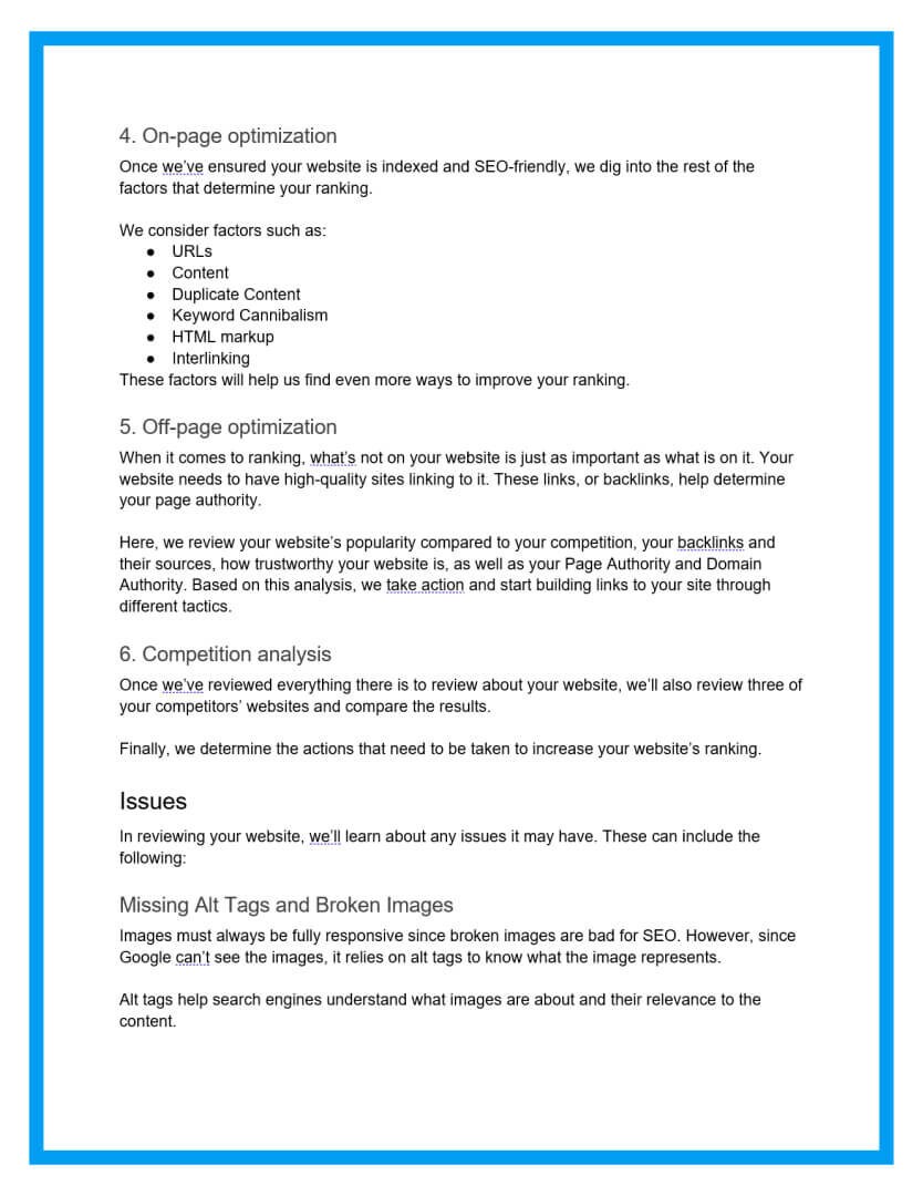 SEO Proposal Template - Etsy