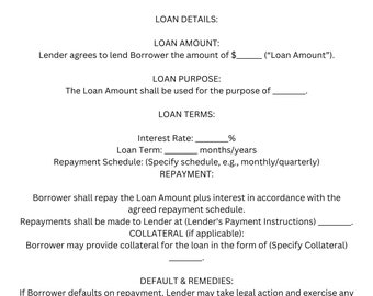 LLC Loan Agreement