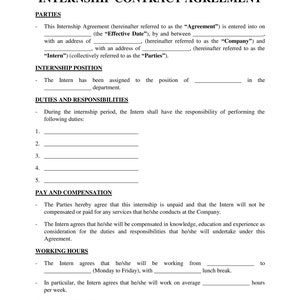 Internship-Contract