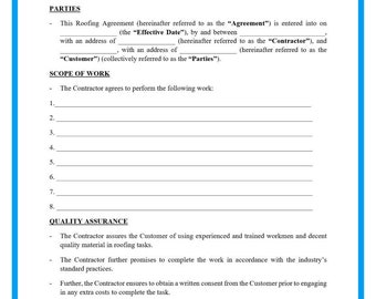 Roofing Contract Template-