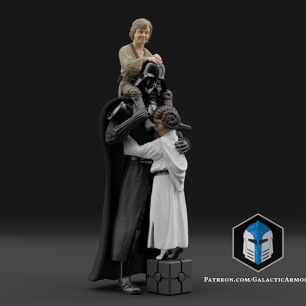 Darth Vader, Luke and Leia