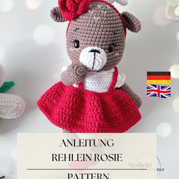 Anleitung Rehlein Rosie / Pattern little deer Rosie