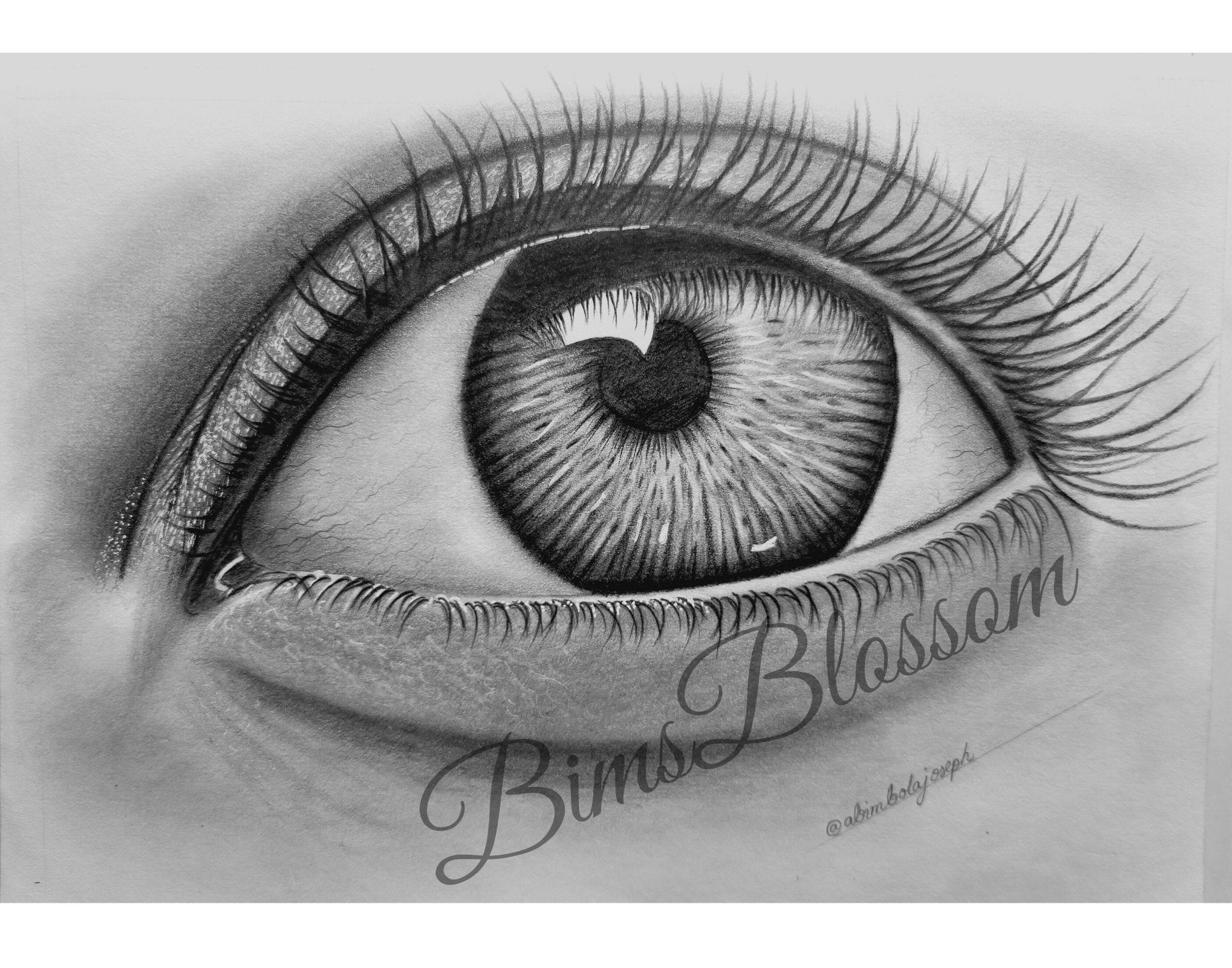 Eye drawing from when I started really getting back into drawing a few  years ago and didn't know how to start my new sketchbook : r/drawing