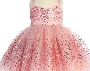 Little Girl Cakesmash Dress, Princess Dress, Flower Girl Dress, Toddler Milestone Dress, Glitter Dress, Sequin Dress, Tutu Sparkles