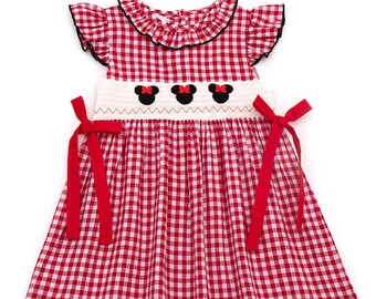 Minnie Mouse Smock - Etsy