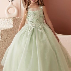 Sage Mini Quinceanera Dress for Toddlers - Etsy