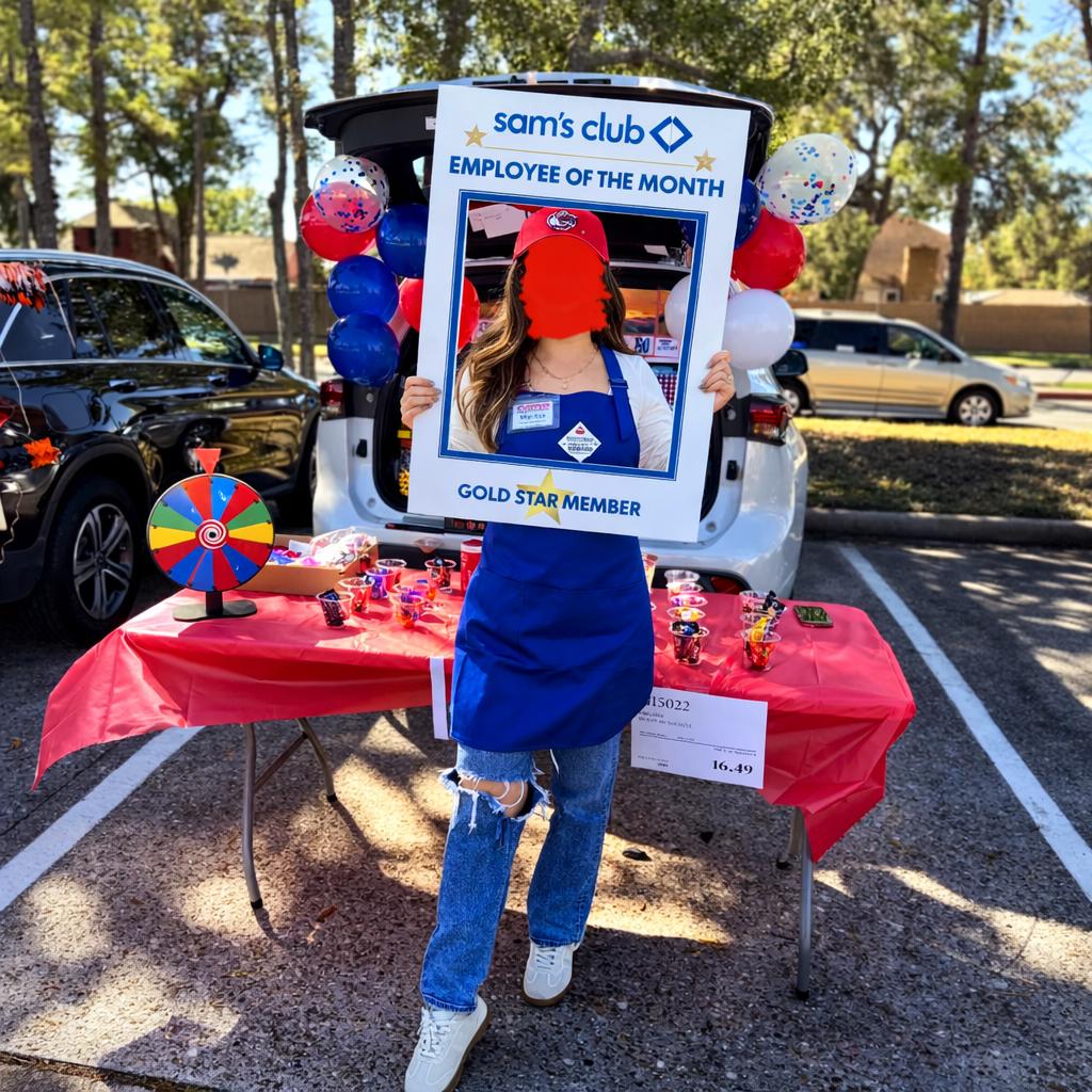 Sam's Club Employee of the Month Sign, Birthday Photo Booth (digital ...