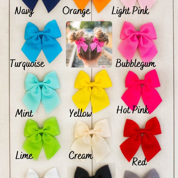 Toddler/Girl Bows, 3 Inch Bow, Alligator Clip Bow