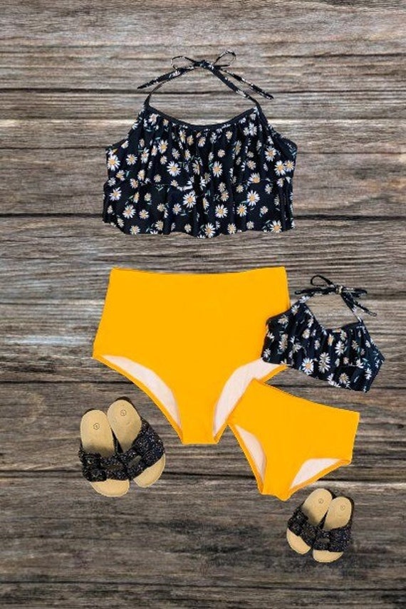 Daisy \u0026 Mustard Ruffle Bikini High 