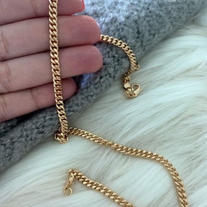 Cuban Curb Link Chain | Gold filled Necklace | Gold Necklace | Cuban Link Necklace | Cuban Curb Link Necklace | 4MM Cuban Link Chain