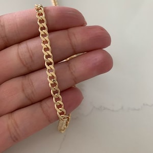 5MM Cuban Link Chain | Cuban Curb Link Chain | Gold filled Necklace | Gold Necklace | Cuban Link Necklace | Cuban Curb Link Necklace