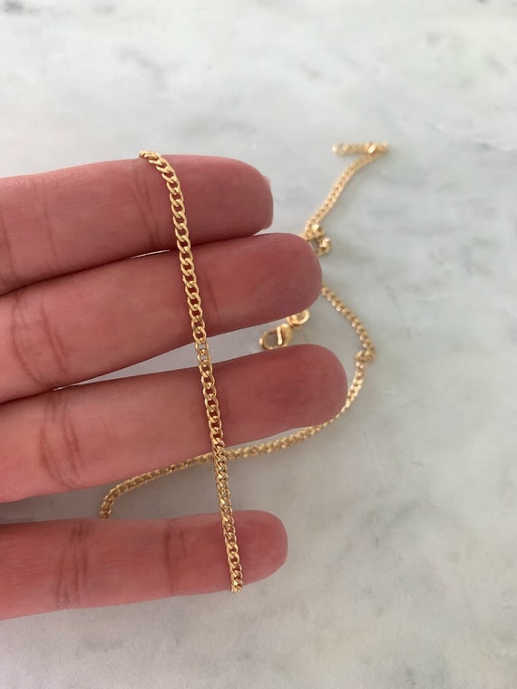 2MM Gold Filled Cuban Chain Necklace 