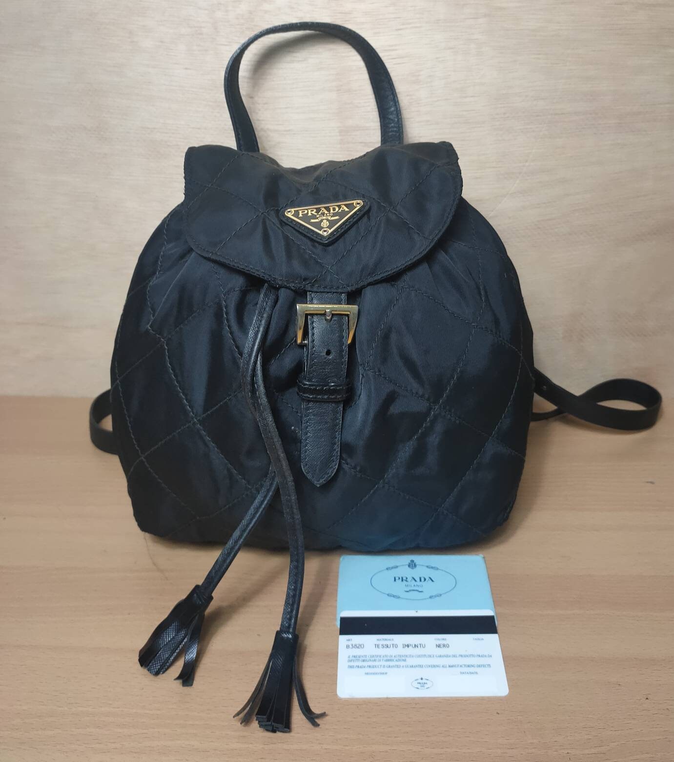 prada tessuto mini backpack