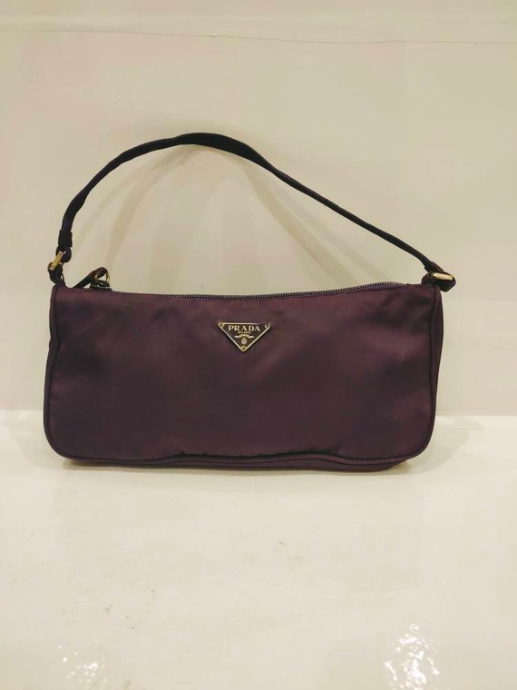 Pochette Shoulder Bag Tessuto and Leather Small