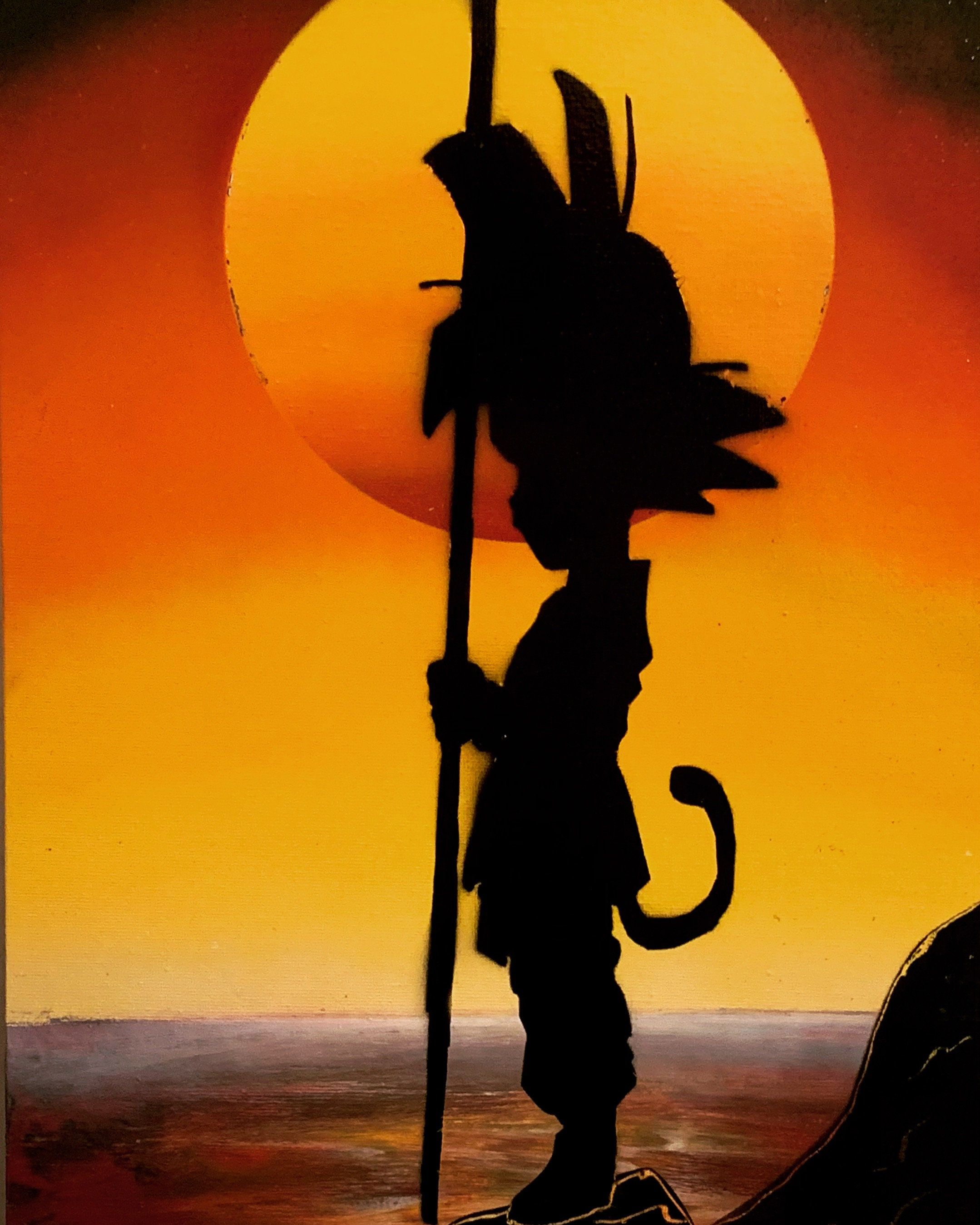 Goku Silhouette - Etsy Denmark Goku Silhouette - Etsy Denmark