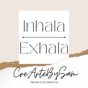 Inhale Exhale Arte para imprimir